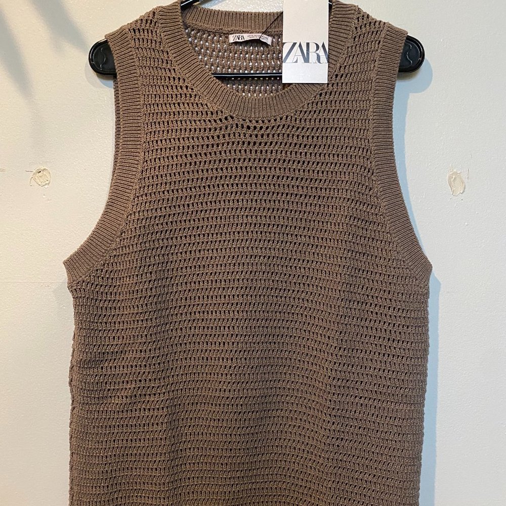 Brand New Zara Knitted Tank Top - Size M